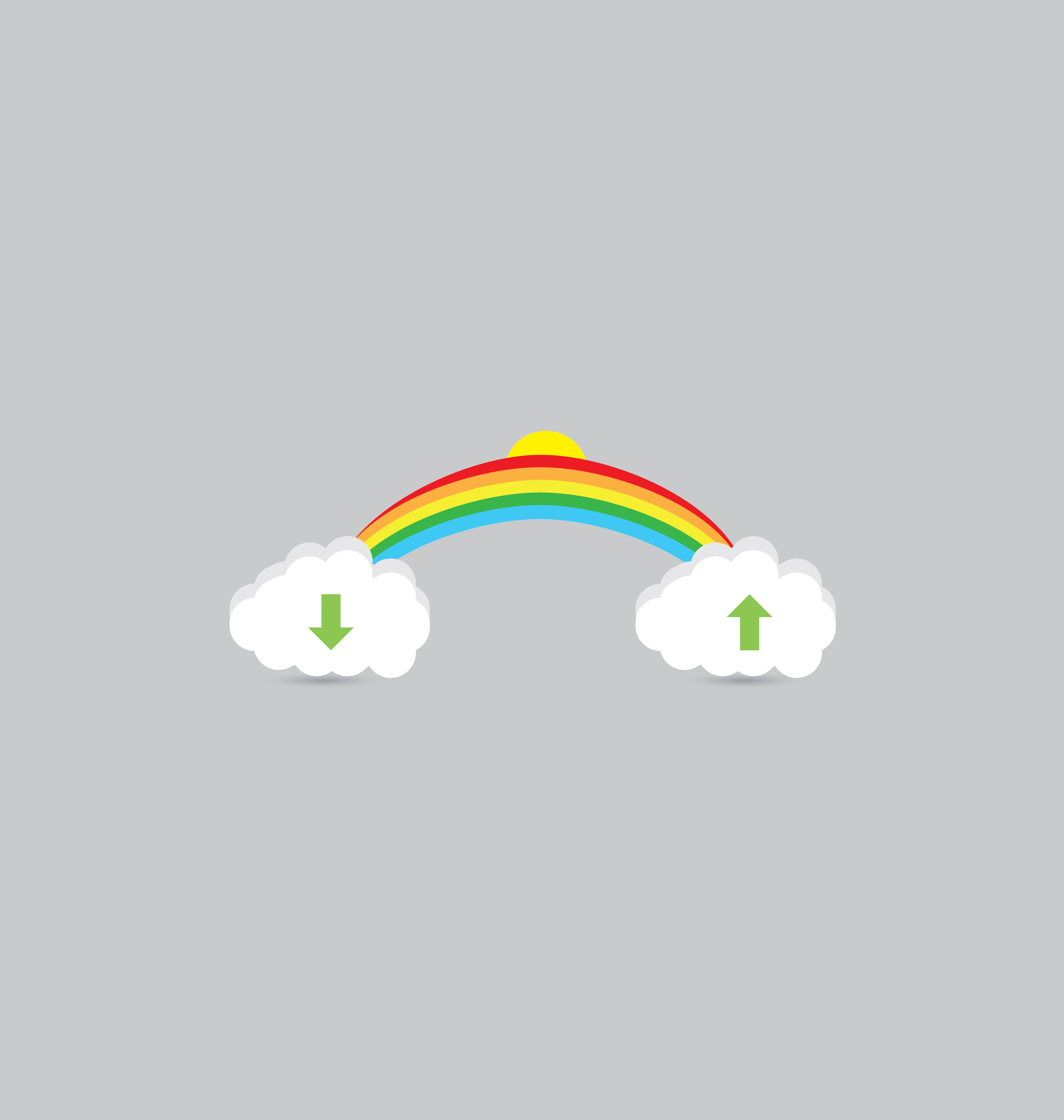 Cloud download and upload icon 13
