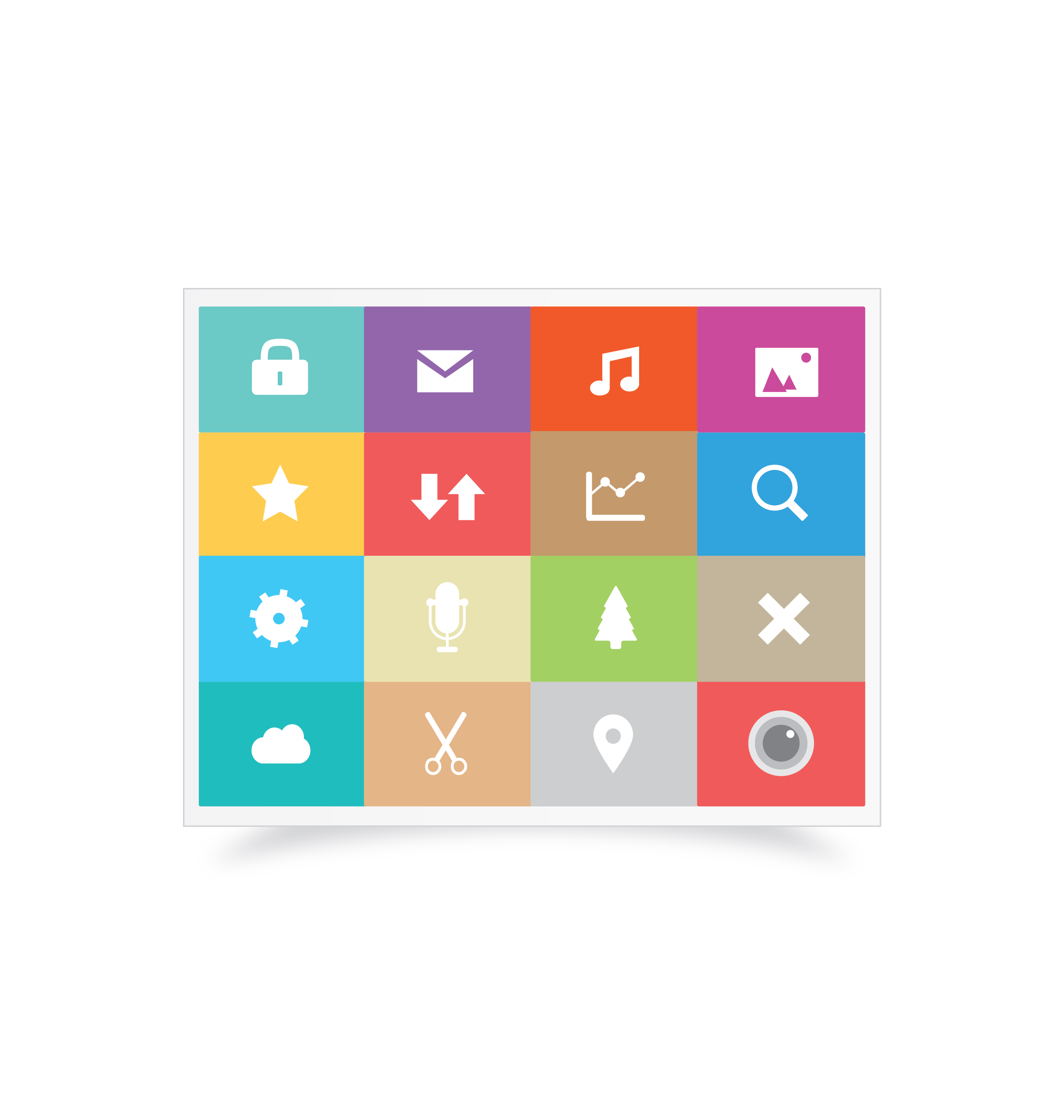 colorful icons set