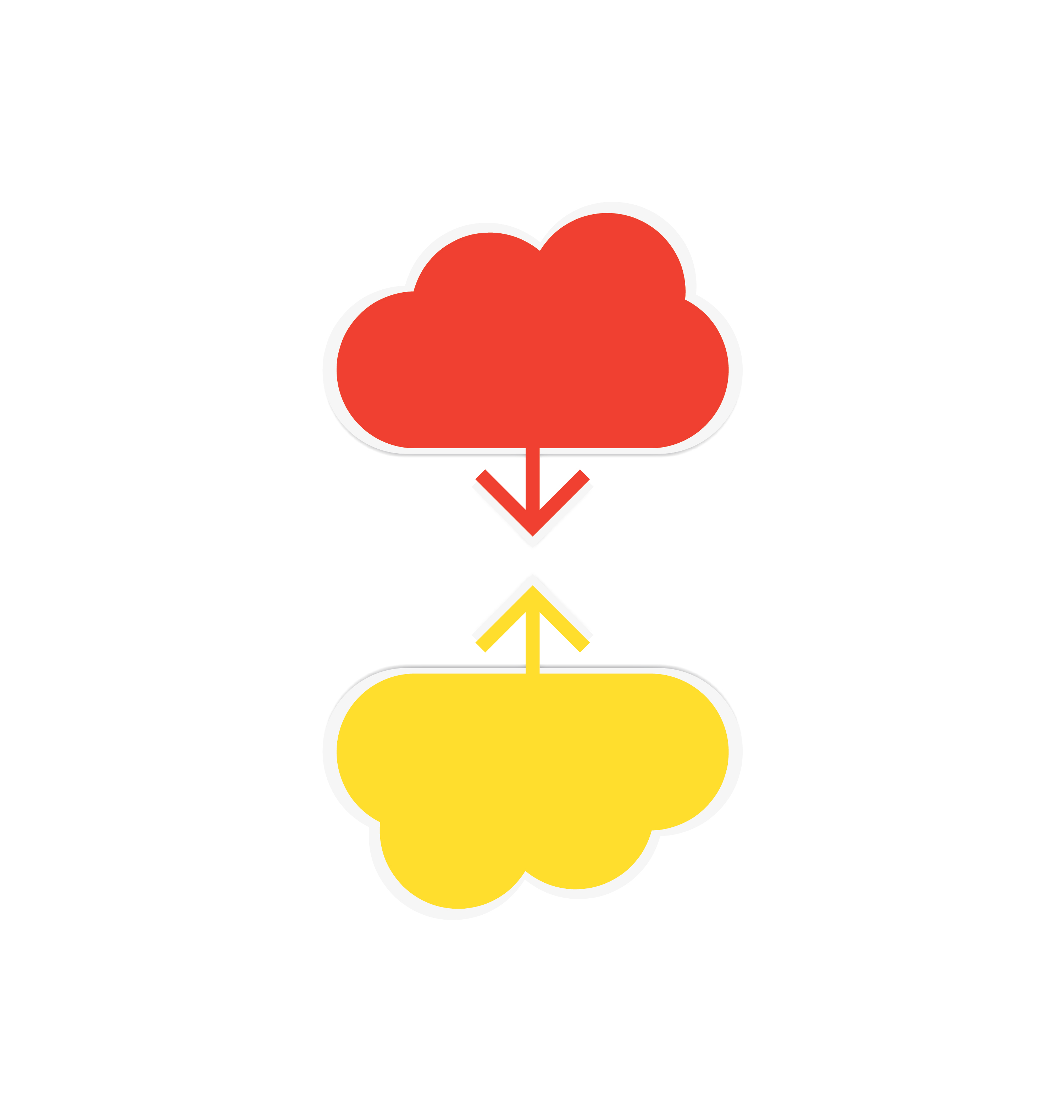 cloud download and upload icon 2