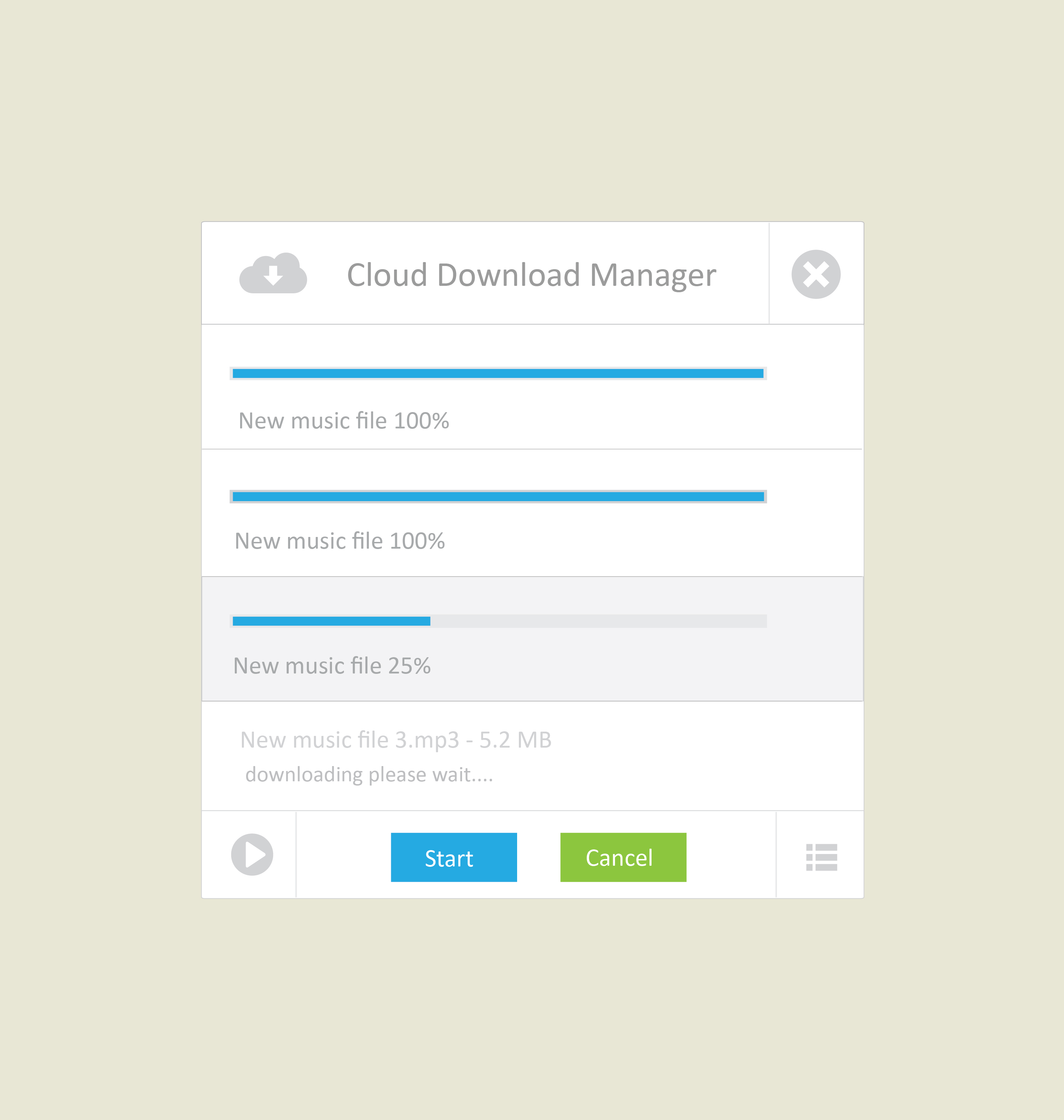 Cloud download manager